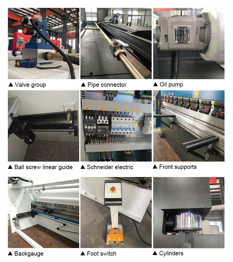 63t 2500mm Nc Carbon Steel Sheet Bending Machine Hydraulic Press Brake Hydraulický ohýbací stroj na ohýbanie plechu z uhlíkovej ocele 63t 2500 mm Nc