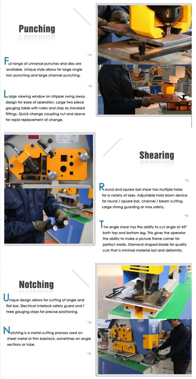 Hydraulické železiarske 25 tonové ručné náradie Hydraulický kombinovaný dierovací a rezací stroj