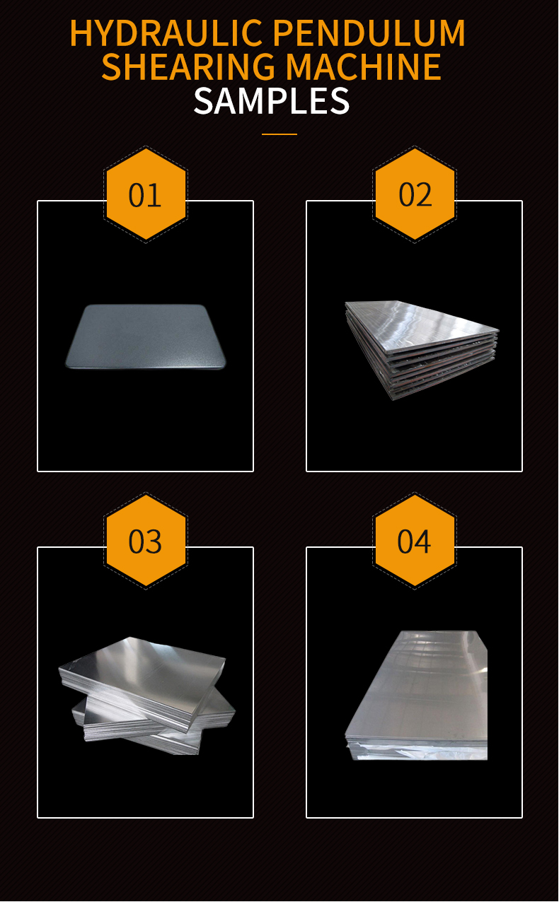 Hydraulic Pendulum Cnc Swing Beam Sheet Metal Plate Shearing Machine Hydraulické kyvadlové CNC otočné lúče na plechové nožnice